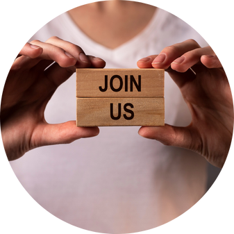 a person holding a block with text